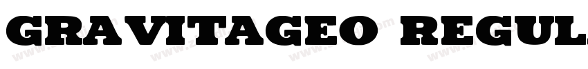 GravitaGEO regular字体转换